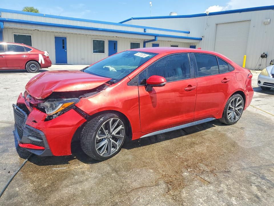 2021 Toyota Corolla VIN 5YFS4MCE3MP059230 COPART salvage auction — FRONT END, Fl - Certificate Of Destruction, sold $150 on 2026-07-29 (photo 1)