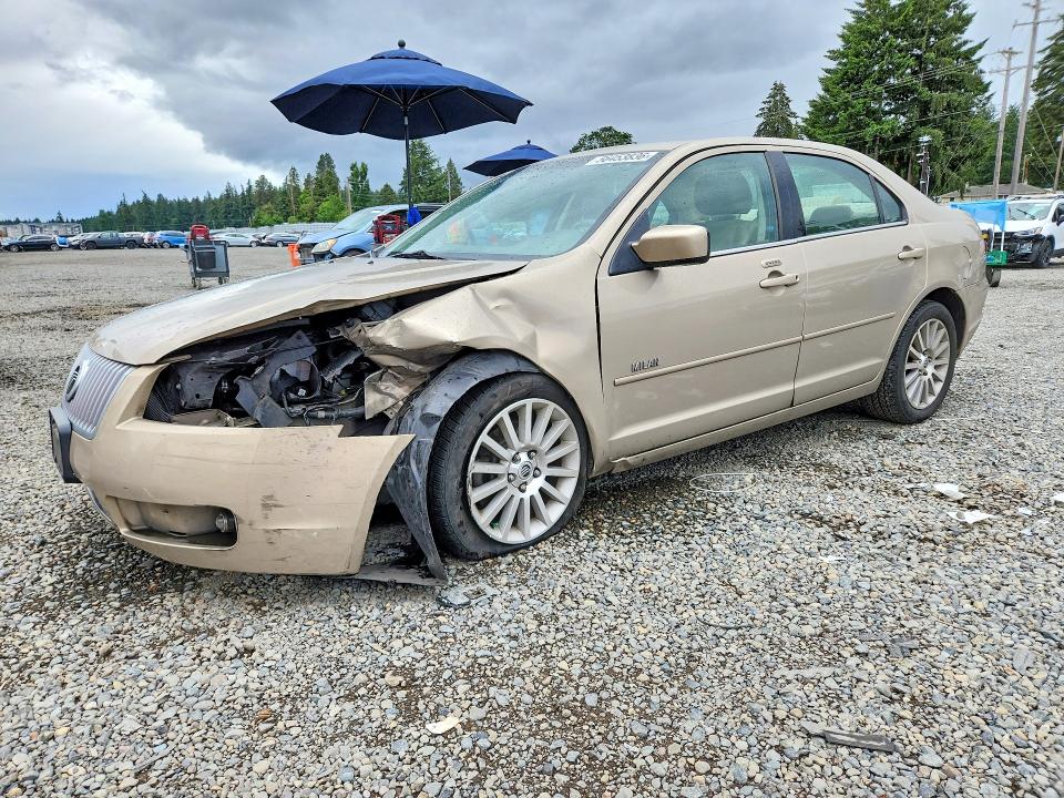 2008 Mercury Milan VIN 3MEHM08168R655942 COPART salvage auction — FRONT END, WA - BILL OF SALE, sold $150 on 2026-07-24 (photo 1)