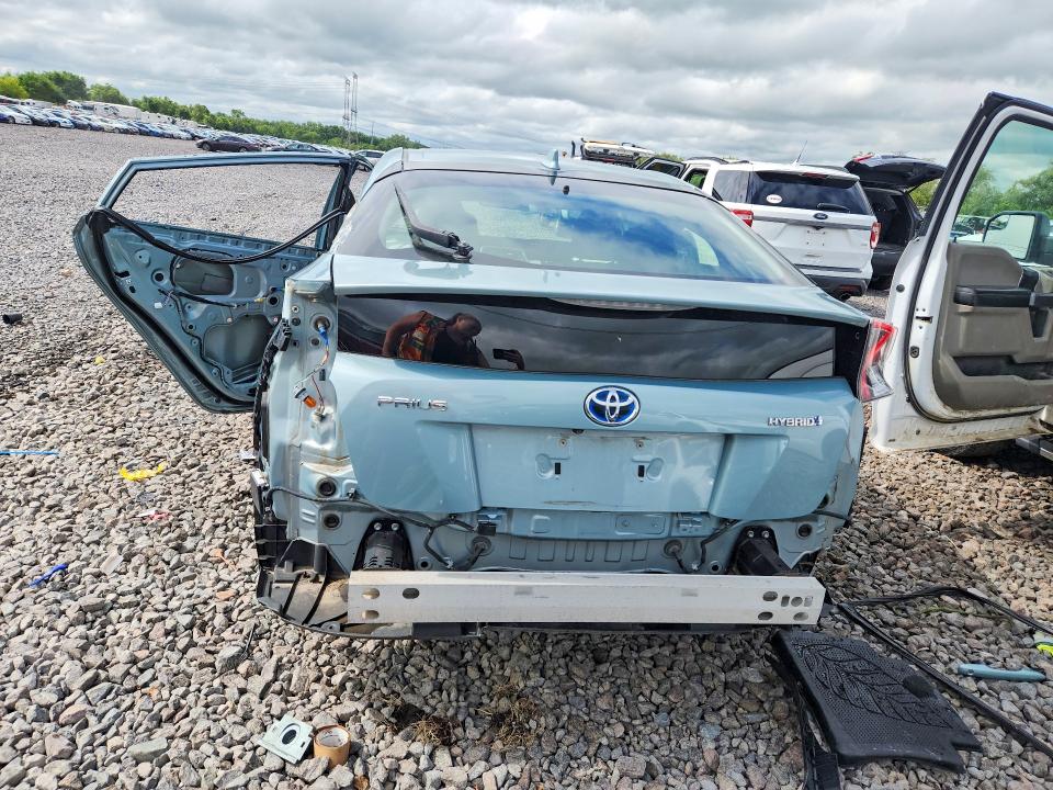 2018 Toyota Prius VIN JTDKBRFU1J3591540 COPART salvage auction — SIDE, Il - Salvage Certificate, sold $2,100 on 2026-07-27 (photo 6)