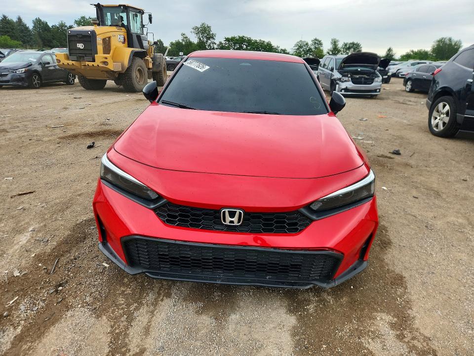 2025 Honda Civic VIN 2HGFE2F55SH572854 COPART salvage auction — FRONT END, Il - Salvage Certificate, sold $13,300 on 2026-08-25 (photo 5)