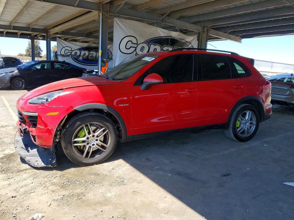 2015 Porsche Cayenne VIN WP1AE2A27FLA51504 COPART salvage auction — FRONT END, Ca - Salvage Certificate, sold $5,100 on 2026-07-07 (photo 1)