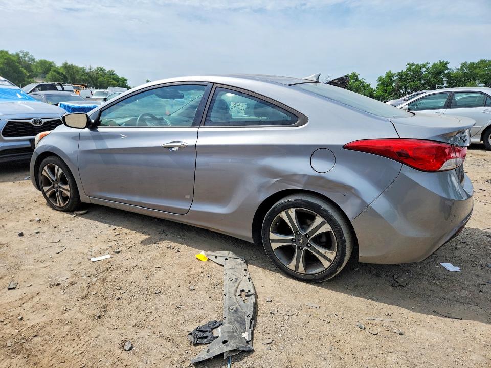 2013 Hyundai Elantra VIN KMHDH6AE8DU007974 COPART salvage auction — VANDALISM, Salvage Title, sold $125 on 2026-07-21 (photo 2)