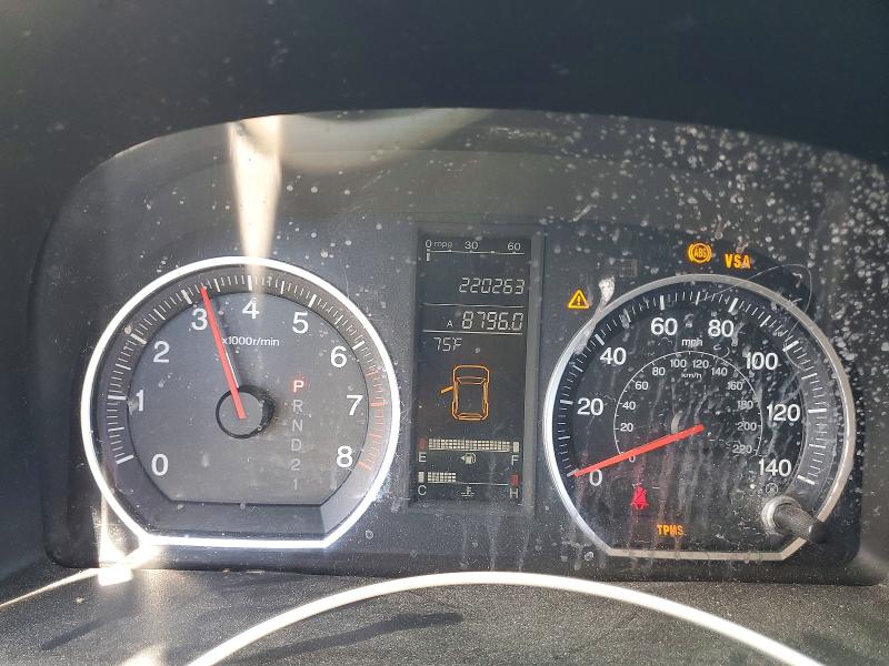 2008 Honda Cr-v VIN JHLRE48738C051300 COPART salvage auction — FRONT END, CA - SALVAGE CERTIFICATE, sold $1,150 on 2026-07-24 (photo 9)