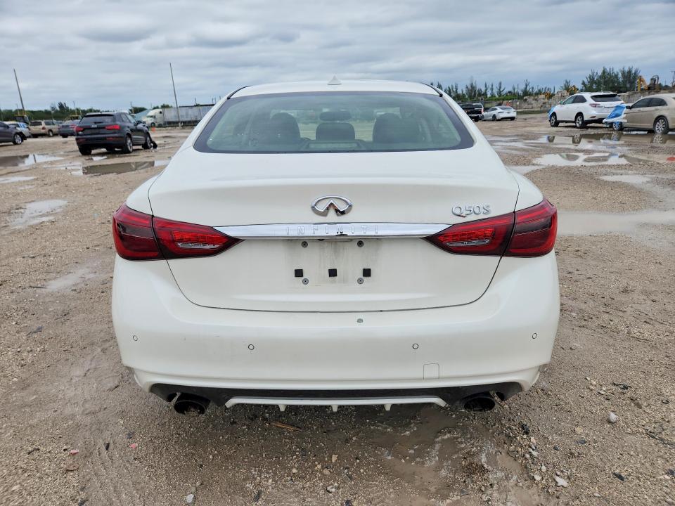 2020 Infiniti Q50 VIN JN1EV7AP0LM204129 COPART salvage auction — SIDE, Fl - Certificate Of Destruction, sold $2,050 on 2026-07-23 (photo 6)