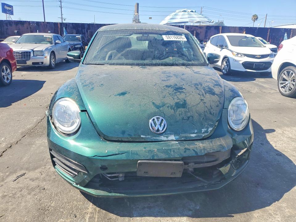 2018 Volkswagen Beetle VIN 3VWFD7ATXJM714746 COPART salvage auction — FRONT END, Ca - Salvage Certificate, sold $1,600 on 2026-07-19 (photo 5)