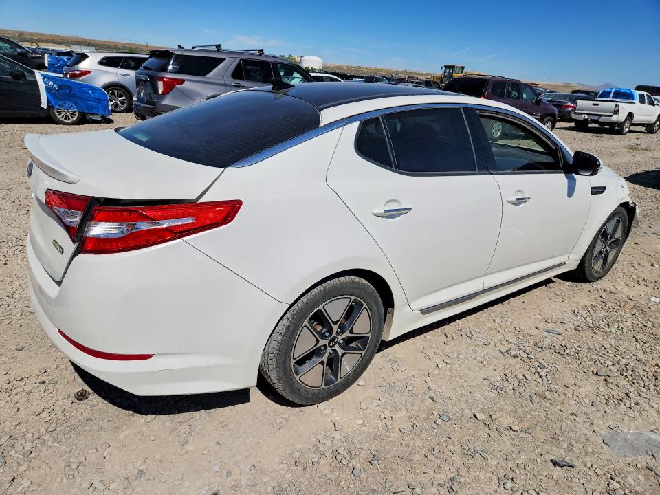 2012 Kia Optima hybrid VIN KNAGM4AD3C5009341 COPART salvage auction — FRONT END, Ut - Salvage Certificate, sold $700 on 2026-07-02 (photo 3)