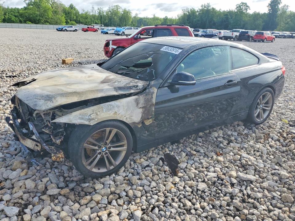2014 BMW 4er VIN WBA3N9C52EK245580 COPART salvage auction — FRONT END, OH - CERT OF TITLE-SALVAGE, sold $80 on 2026-07-02 (photo 1)