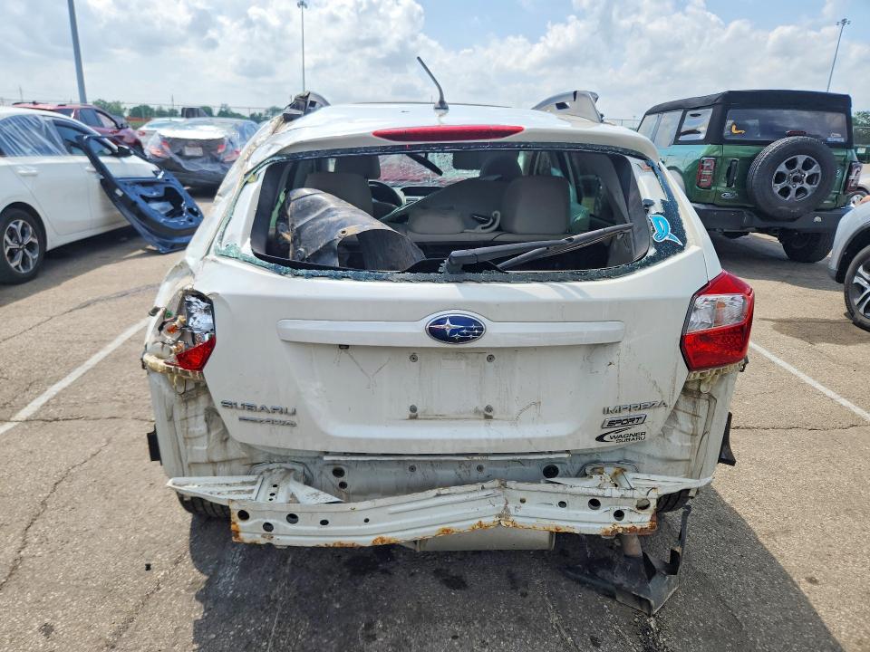 2015 Subaru Impreza VIN JF1GPAU65F8204078 COPART salvage auction — ROLLOVER, Oh - Cert Of Title-Salvage, sold $90 on 2026-07-08 (photo 6)