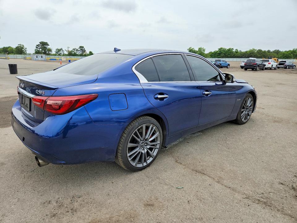 2019 Infiniti Q50 VIN JN1FV7AR2KM800704 COPART salvage auction — FRONT END, Ny - Mv-907A Salvage Certificate, sold $8,100 on 2026-08-10 (photo 3)