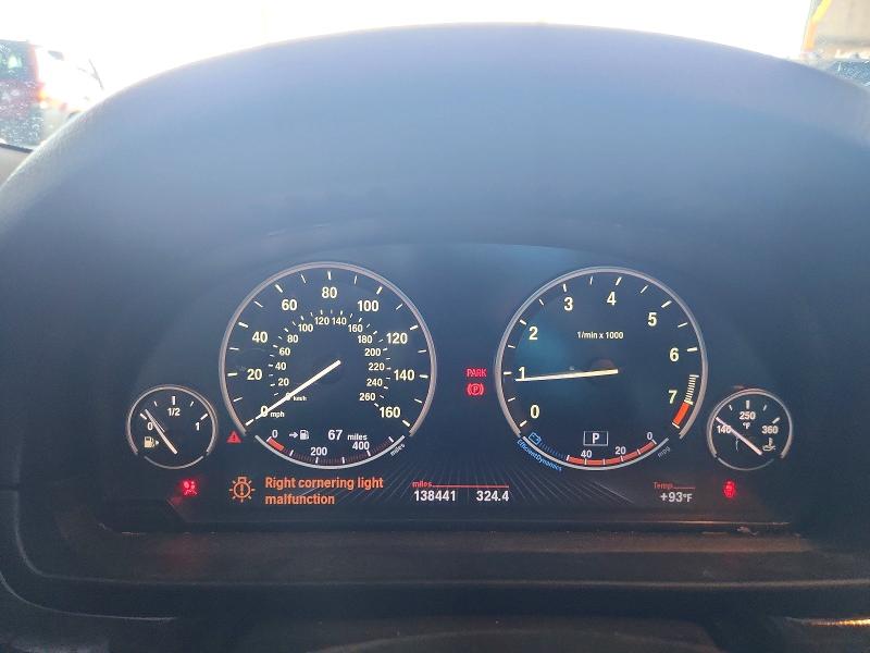 2013 BMW 5er VIN WBAXG5C5XDDY31998 COPART salvage auction — FRONT END, Az - Cert Of Title - Salvage, sold $1,150 on 2026-07-08 (photo 9)
