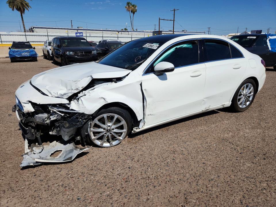 2019 Mercedes-benz A-class VIN WDD3G4EB3KW021506 COPART salvage auction — FRONT END, AZ - CERTIFICATE OF TITLE, sold $3,200 on 2026-08-13 (photo 1)