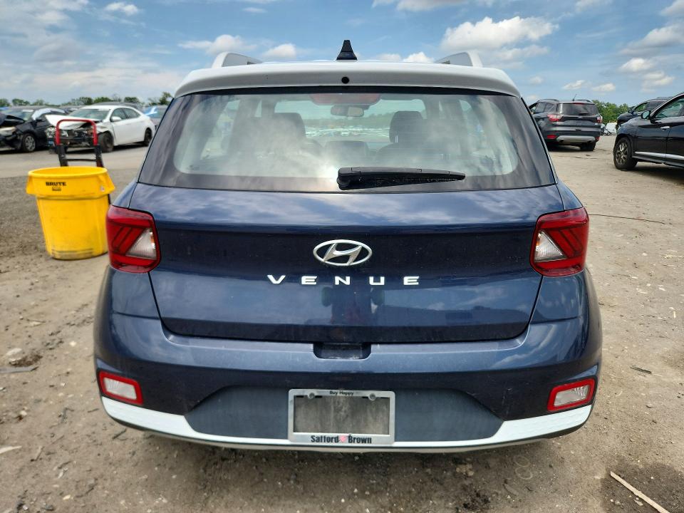 2020 Hyundai Venue VIN KMHRC8A35LU021909 COPART salvage auction — FRONT END, VA - CERT OF TITLE - SALVAGE, sold $3,100 on 2026-07-22 (photo 6)
