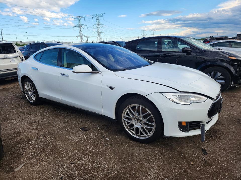 2014 Tesla Model s VIN 5YJSA1H15EFP45747 COPART salvage auction — FRONT END, Il - Salvage Certificate, sold $4,100 on 2026-07-21 (photo 4)