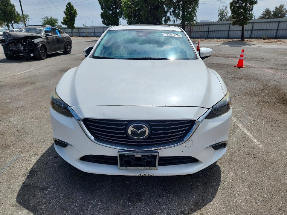 2017 Mazda 6 VIN JM1GL1W52H1142306 COPART salvage auction — REAR END, Ca - Salvage Certificate, sold $1,250 on 2026-07-28 (photo 5)