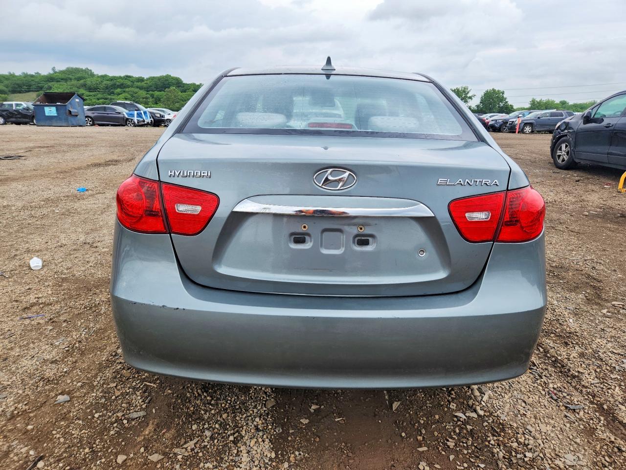 2010 Hyundai Elantra VIN KMHDU4AD3AU939745 COPART salvage auction — Front End, IL - SALVAGE CERTIFICATE, sold $400 on 2026-07-10 (photo 6)