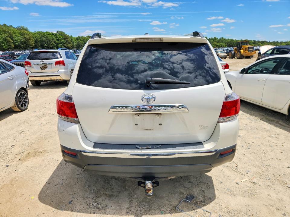 2012 Toyota Highlander VIN 5TDYK3EH5CS080863 COPART salvage auction — SIDE, Fl - Certificate Of Title, sold $3,000 on 2026-07-03 (photo 6)
