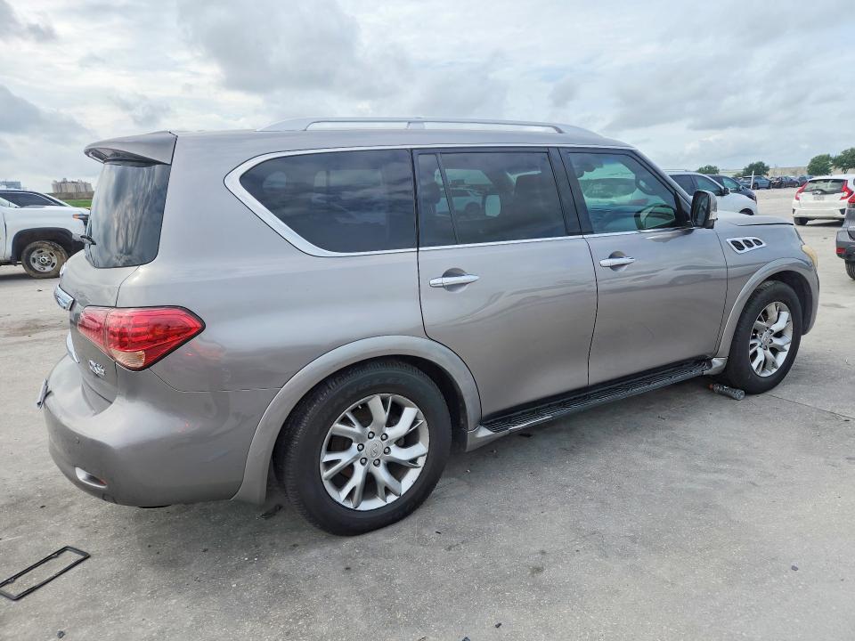 2011 Infiniti Qx56 VIN JN8AZ2ND9B9700295 COPART salvage auction — MECHANICAL, Tx - Certificate Of Title, sold $1,100 on 2026-07-08 (photo 3)