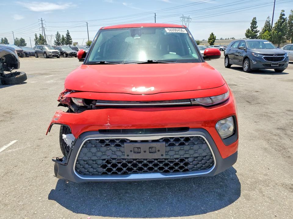 2022 Kia Soul VIN KNDJ23AU0N7186350 COPART salvage auction — FRONT END, Ca - Salvage Certificate, sold $2,750 on 2026-07-28 (photo 5)