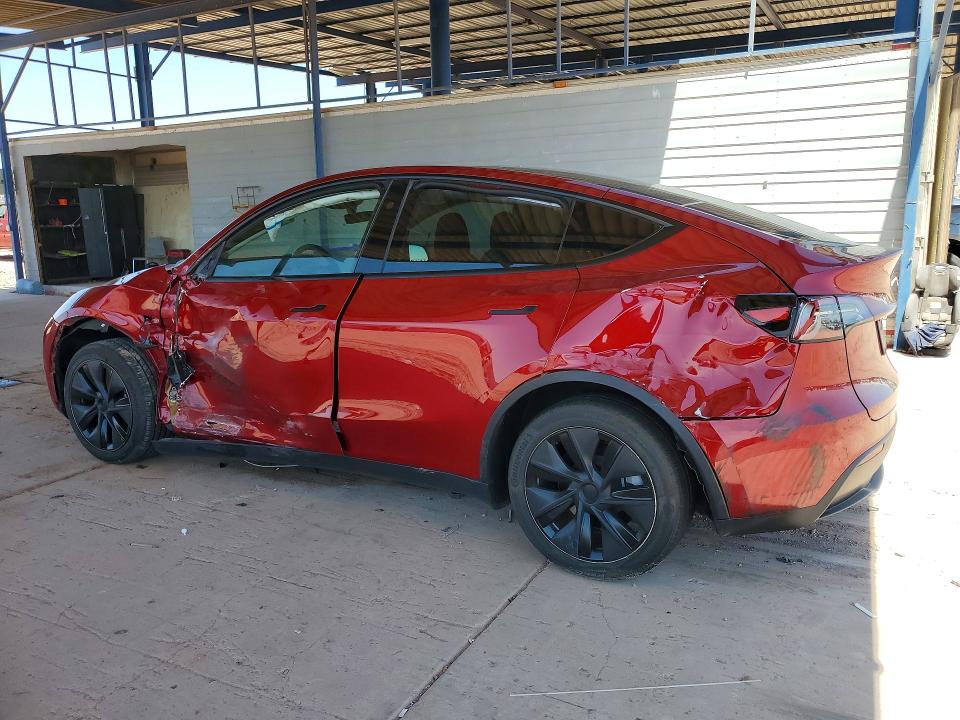 2025 Tesla Model y VIN 7SAYGDED0SF280026 COPART salvage auction — SIDE, Az - Cert Of Title - Salvage, sold $6,100 on 2026-07-28 (photo 2)