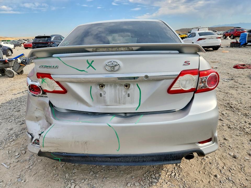 2013 Toyota Corolla VIN 5YFBU4EE5DP208539 COPART salvage auction — REAR END, Ut - Salvage Certificate, sold $1,750 on 2026-07-17 (photo 6)
