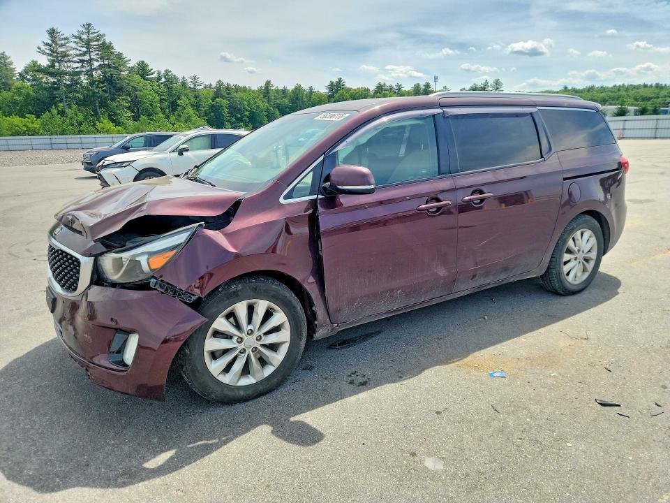 2017 Kia SEDONA VIN KNDMC5C11H6336632 COPART salvage auction — FRONT END, Me - Cert Of Title-Salvage Collisio, sold $650 on 2026-07-10 (photo 1)
