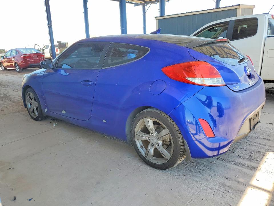 2012 Hyundai Veloster VIN KMHTC6AD8CU082559 COPART salvage auction — MINOR DENT/SCRATCHES, Az - Certificate Of Title, sold $575 on 2026-07-28 (photo 2)