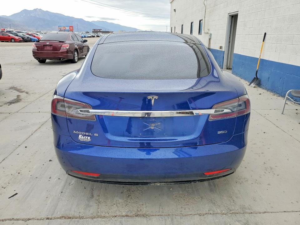 2016 Tesla Model s VIN 5YJSA1E25GF136948 COPART salvage auction — FRONT END, Ut - Salvage Certificate, sold $250 on 2026-07-27 (photo 6)