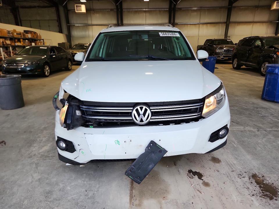 2015 Volkswagen Tiguan VIN WVGBV7AX4FW502364 COPART salvage auction — FRONT END, Ne - Cert Of Title-Salvage, sold $650 on 2026-08-11 (photo 5)