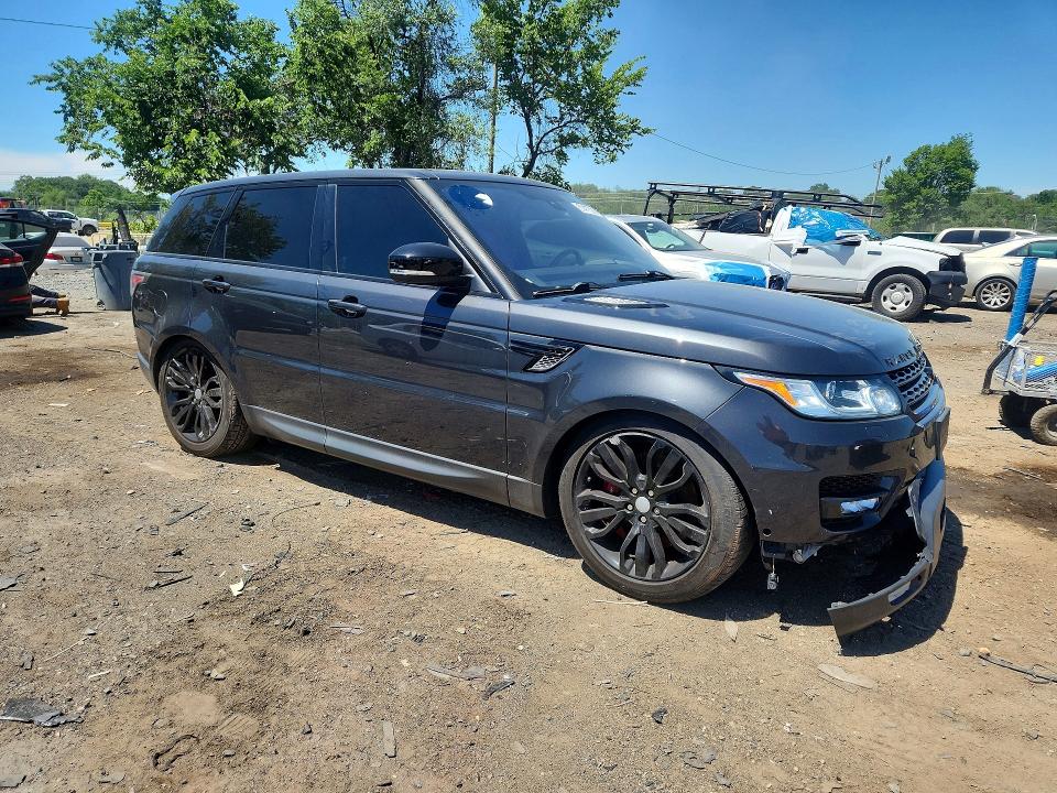 2016 Land rover RANGE ROVER VIN SALWR2EF9GA587580 COPART salvage auction — FRONT END, Wv - Certificate Of Title, sold $6,700 on 2026-07-27 (photo 4)