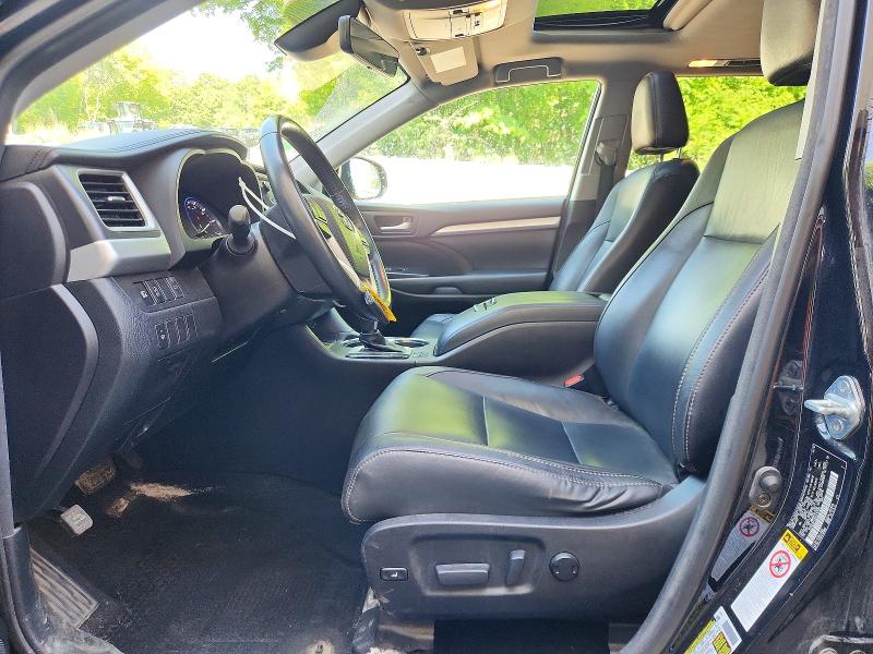 2017 Toyota Highlander VIN 5TDJZRFH2HS417589 COPART salvage auction — FRONT END, VT - CERT OF TITLE-SALVAGE VEHICLE, sold $9,100 on 2026-07-20 (photo 7)