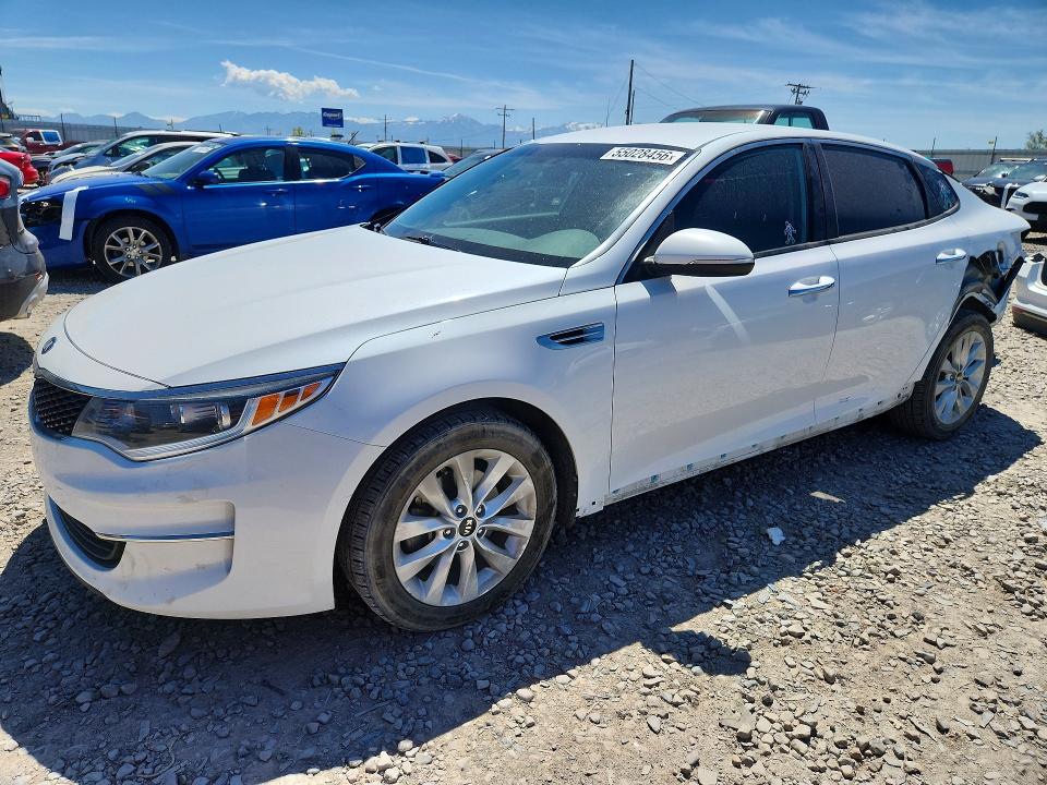 2017 Kia Optima VIN 5XXGT4L34HG121059 COPART salvage auction — REAR END, Ut - Salvage Certificate, sold $1,600 on 2026-07-02 (photo 1)