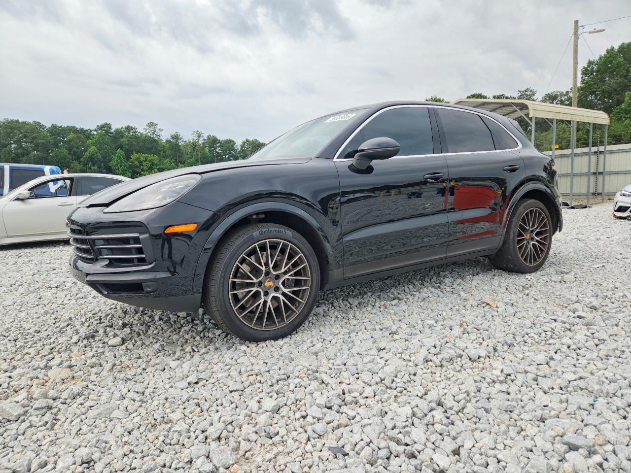 2021 Porsche Cayenne VIN WP1AA2AY8MDA07695 COPART salvage auction — Rear End, GA - CERT OF TITLE-SALVAGE, sold $25,500 on 2026-08-11 (photo 1)