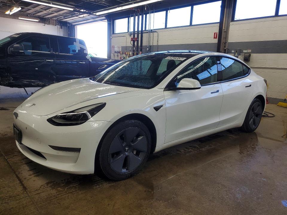 2022 Tesla Model 3 VIN 5YJ3E1EA8NF369445 COPART salvage auction — UNDERCARRIAGE, IL - SALVAGE CERTIFICATE, sold $6,000 on 2026-07-29 (photo 1)