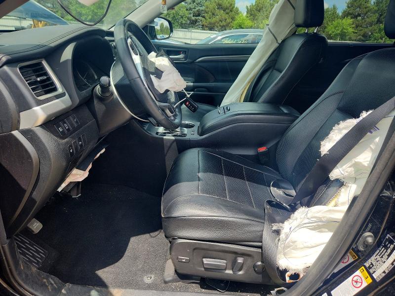 2018 Toyota Highlander VIN 5TDDZRFH8JS819393 COPART salvage auction — FRONT END, Il - Salvage Certificate, sold $250 on 2026-07-21 (photo 7)