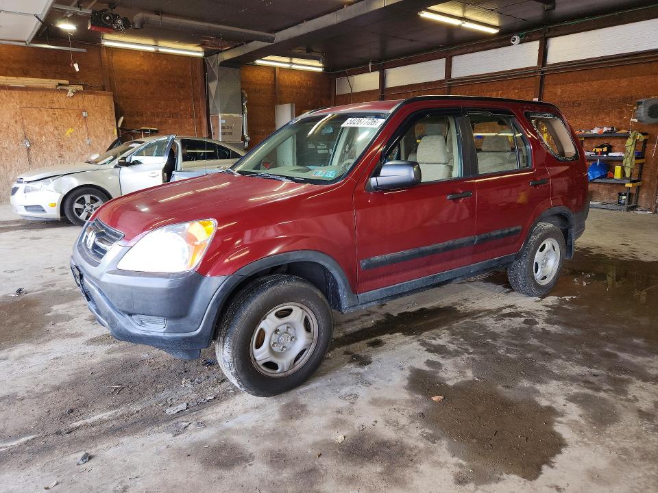 2004 Honda Cr-v VIN JHLRD684X4C006319 COPART salvage auction — VANDALISM, Pa - Certificate Of Salvage, sold $925 on 2026-07-02 (photo 1)