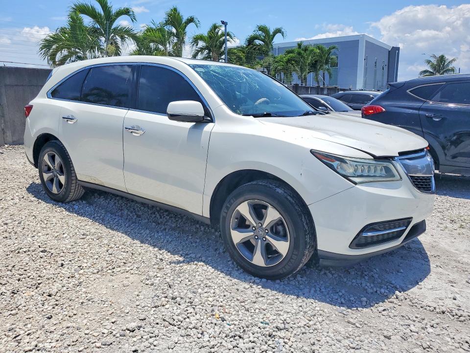 2016 Acura VIN 5FRYD3H25GB016204 COPART salvage auction — FRONT END, Fl - Cert Of Title Slvg Rebuildable, sold $2,350 on 2026-07-02 (photo 4)