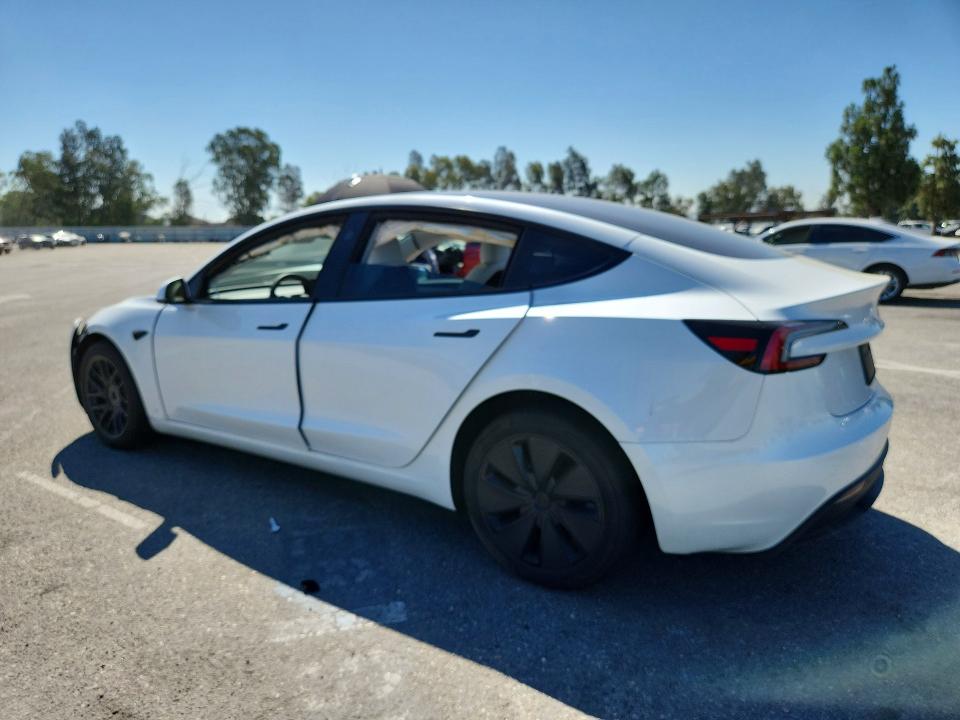 2024 Tesla Model 3 VIN 5YJ3E1EB9RF807081 COPART salvage auction — FRONT END, Ca - Salvage Certificate, sold $13,700 on 2026-07-02 (photo 2)