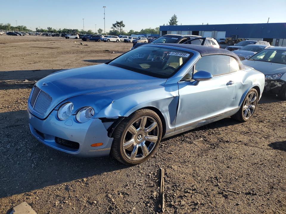 2008 Bentley Continental VIN SCBDR33W68C052626 COPART salvage auction — FRONT END, Mi - Certificate Of Title, sold $7,900 on 2026-07-21 (photo 1)