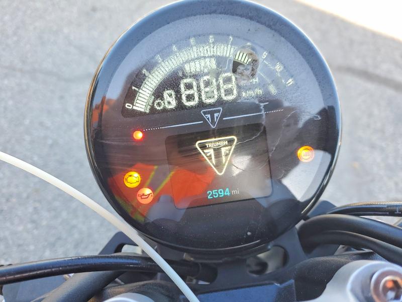 2024 Triumph motorcycle Trident 660 VIN SMTL10UL7RTBR7649 COPART salvage auction — SIDE, CA - SALVAGE CERTIFICATE, sold $2,900 on 2026-09-10 (photo 7)