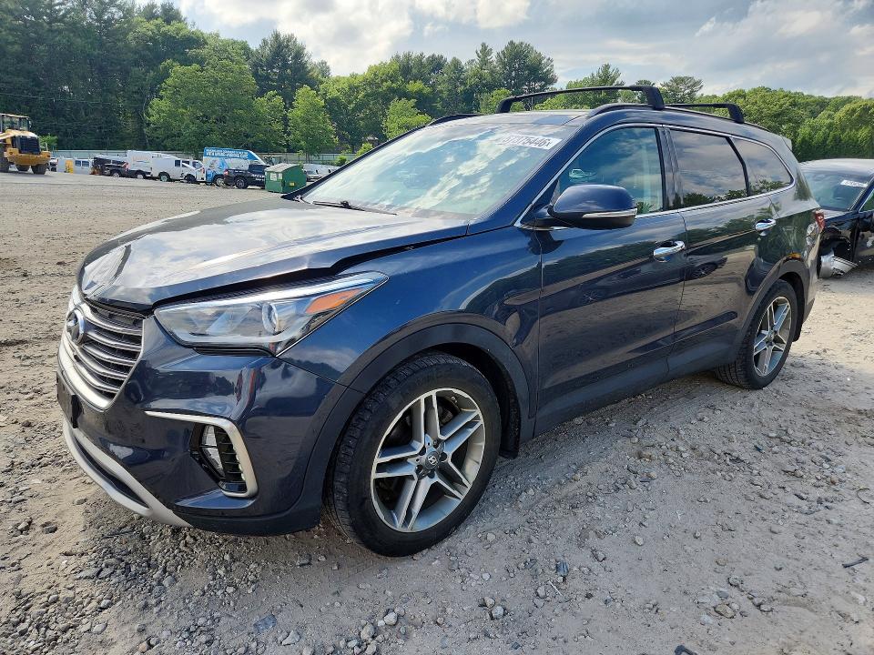 2017 Hyundai Santa fe VIN KM8SRDHF6HU248803 COPART salvage auction — FRONT END, Ma - Cert Of Title-Salvage, sold $4,300 on 2026-07-27 (photo 1)