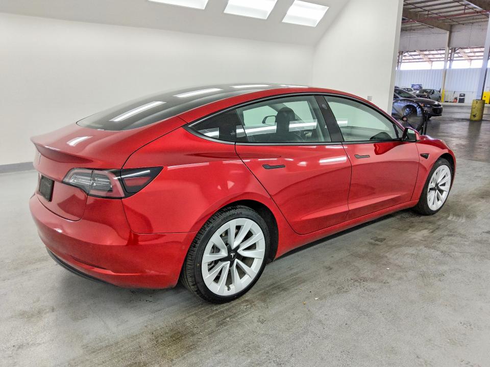 2022 Tesla Model 3 VIN 5YJ3E1EA7NF304568 COPART salvage auction — MECHANICAL, Ca - Certificate Of Title, sold $7,400 on 2026-07-06 (photo 3)