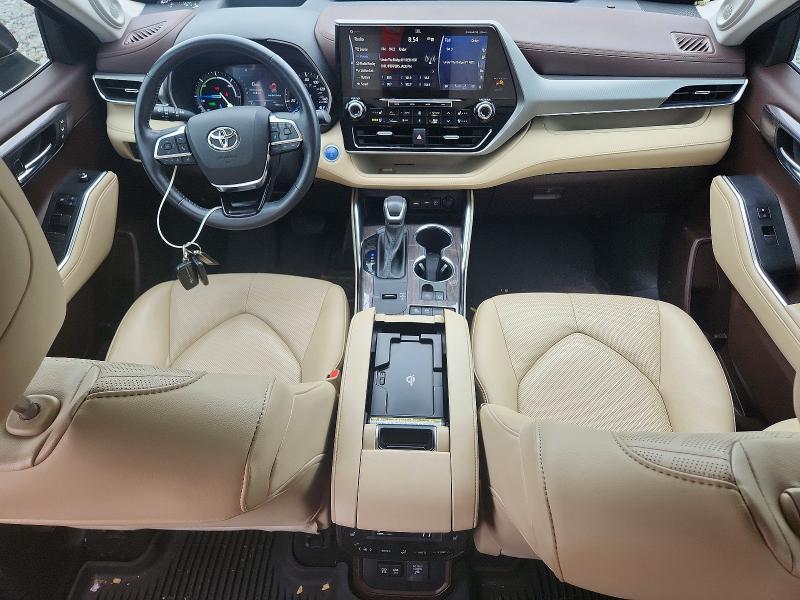 2021 Toyota Highlander VIN 5TDFARAH0MS010501 COPART salvage auction — FRONT END, WI - CERT OF TITLE-SALVAGE VEHICLE, sold $17,300 on 2026-07-20 (photo 8)