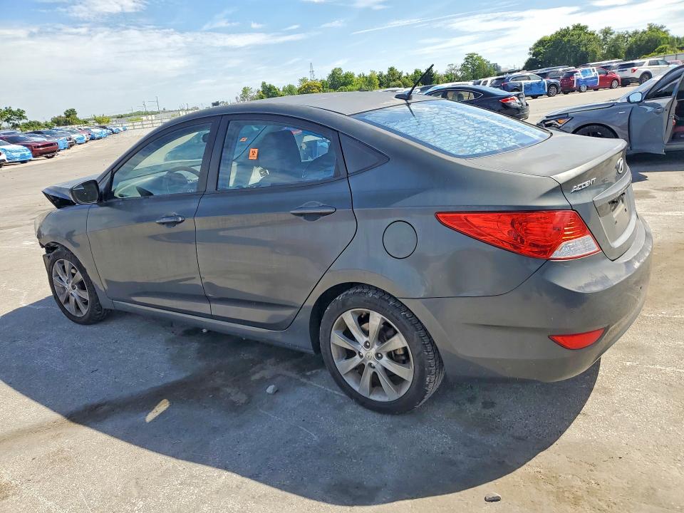 2012 Hyundai Accent VIN KMHCU4AE2CU069607 COPART salvage auction — FRONT END, Fl - Cert Of Title Slvg Rebuildable, sold $450 on 2026-07-02 (photo 2)