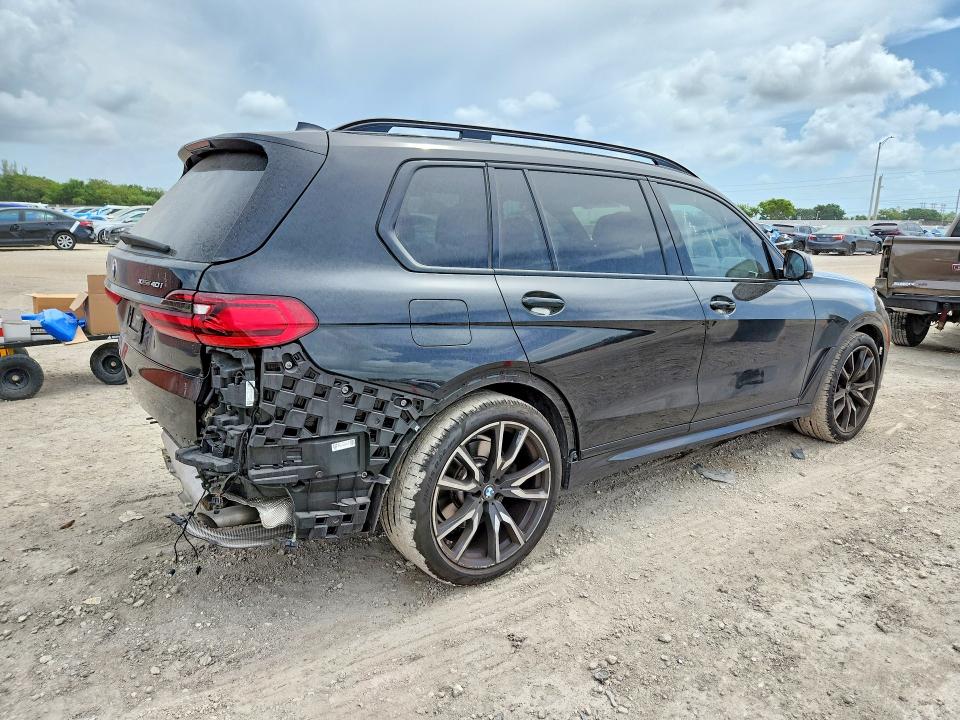 2022 BMW X7 VIN 5UXCW2C05N9J59746 COPART salvage auction — REAR END, Fl - Cert Of Title Slvg Rebuildable, sold $35,000 on 2026-07-08 (photo 3)