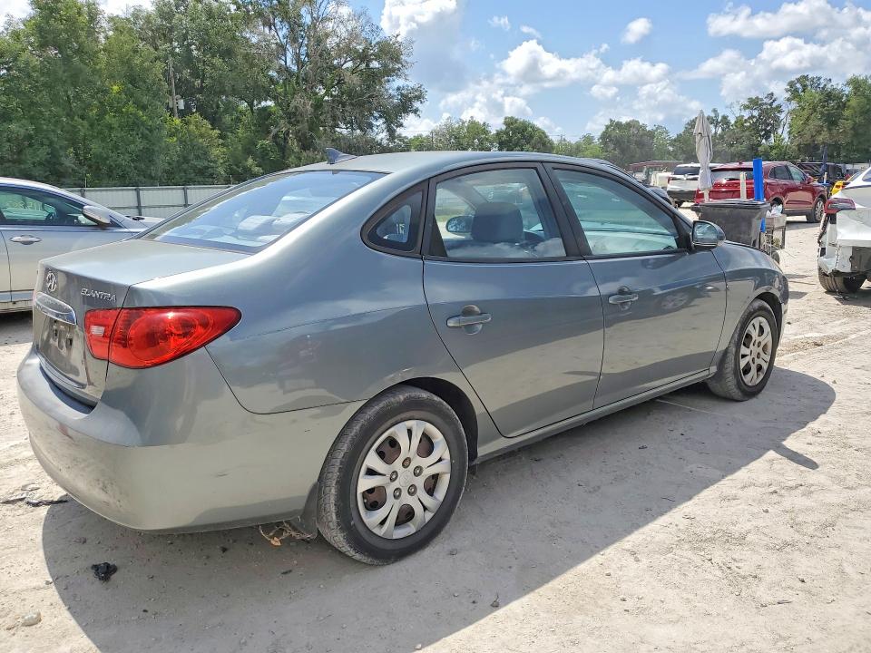 2010 Hyundai Elantra VIN KMHDU4AD4AU939611 COPART salvage auction — FRONT END, Fl - Certificate Of Destruction, sold $875 on 2026-07-07 (photo 3)