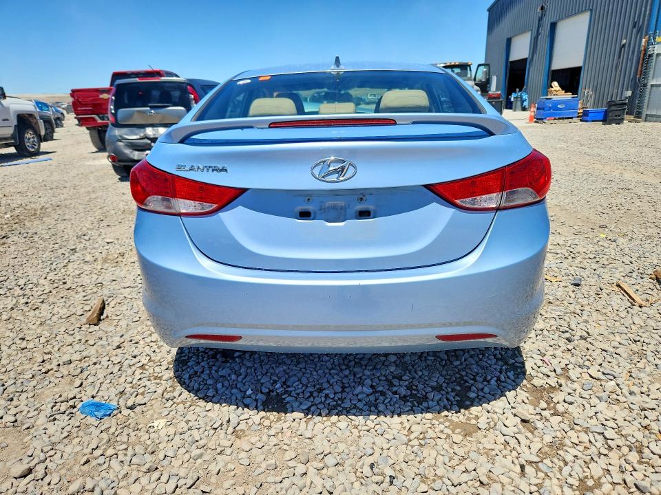 2013 Hyundai Elantra VIN KMHDH4AE9DU848092 COPART salvage auction — FRONT END, Ut - Salvage Certificate, sold $350 on 2026-07-24 (photo 6)