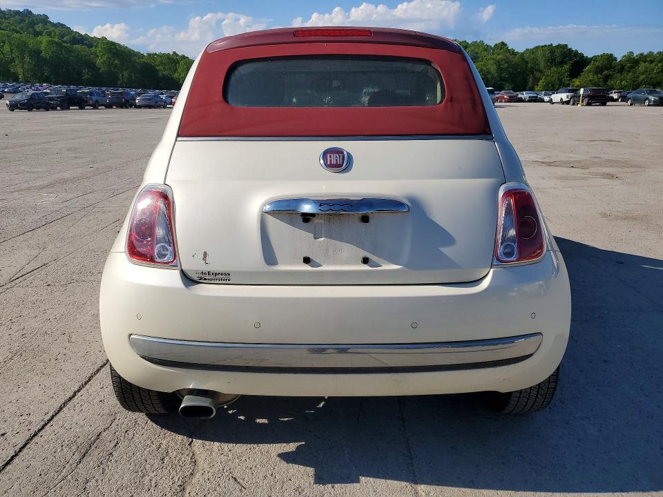 2014 Fiat 500 VIN 3C3CFFER0ET239973 COPART salvage auction — FRONT END, Pa - Certificate Of Salvage, sold $550 on 2026-07-09 (photo 6)