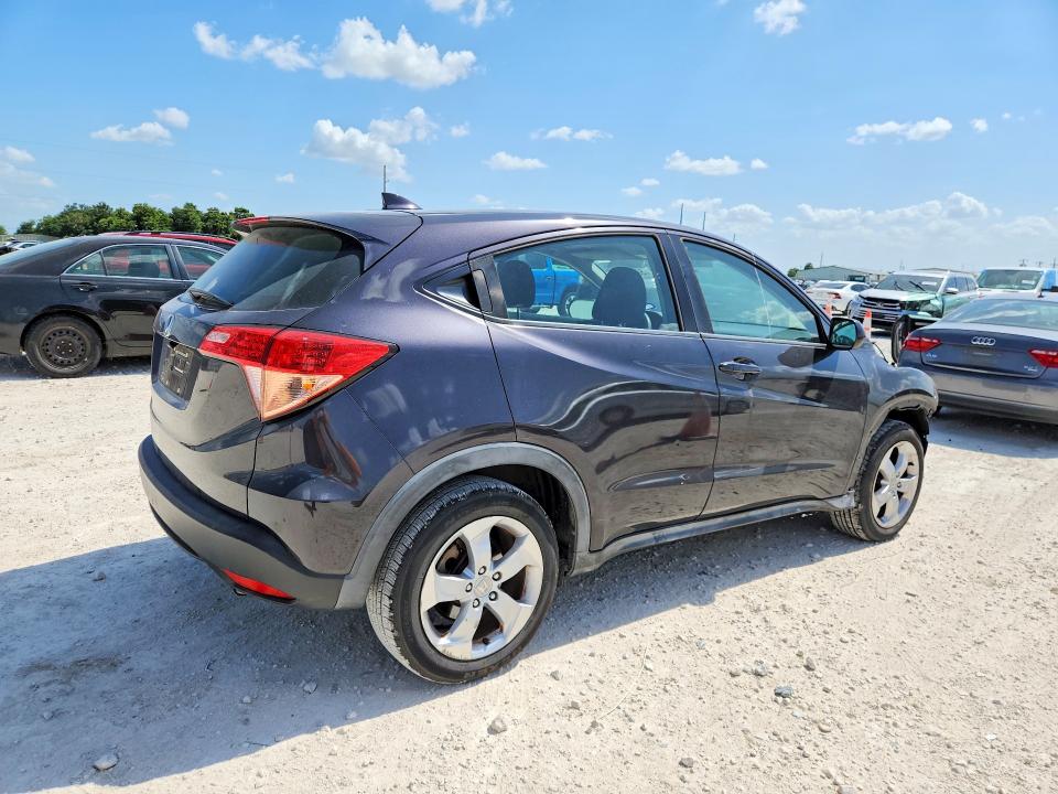 2016 Honda Hr-v VIN 3CZRU5H35GM707197 COPART salvage auction — FRONT END, TX - SALVAGE VEHICLE TITLE (P), sold $2,350 on 2026-07-09 (photo 3)