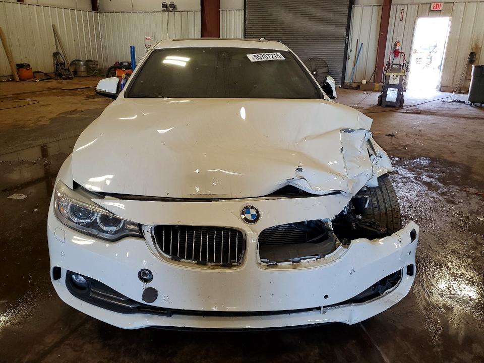 2016 BMW 4er VIN WBA3N9C57GK250311 COPART salvage auction — FRONT END, Mi - Certificate Of Title, sold $2,250 on 2026-07-10 (photo 5)
