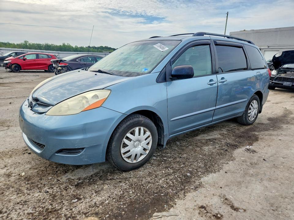 2007 Toyota Sienna VIN 5TDZK23C87S057198 COPART salvage auction — FRONT END, Va - Cert Of Title - Salvage, sold $625 on 2026-07-29 (photo 1)